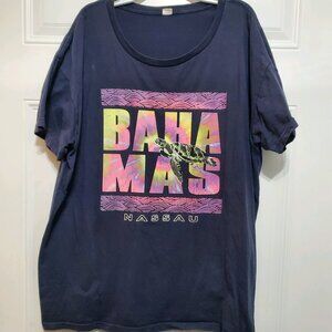 BAHAMAS Sea Turtle T-Shirt size XL